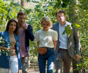 Barwy szczęścia, odc. 2131. Kasia (Katarzyna Glinka), Łukasz (Michał Rolnicki), Bożena (Marieta Żukowska), Bruno (Lesław Żurek)