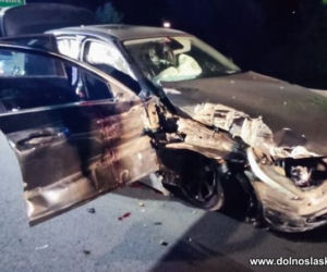 Pijany kierowca rozbił BMW