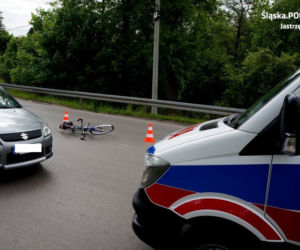 Koszmarny wypadek rowerzysty w Jastrzębiu-Zdroju [ZDJĘCIA]