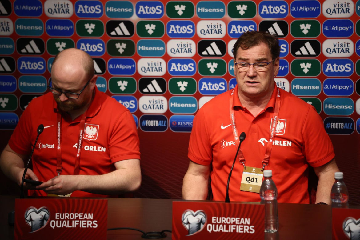 Jan Urban na meczu Malta - Polska