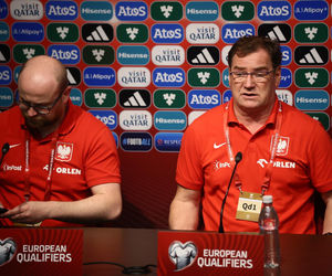 Jan Urban na meczu Malta - Polska