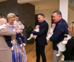 Para prezydencka u sześcioraczków w Małopolsce
