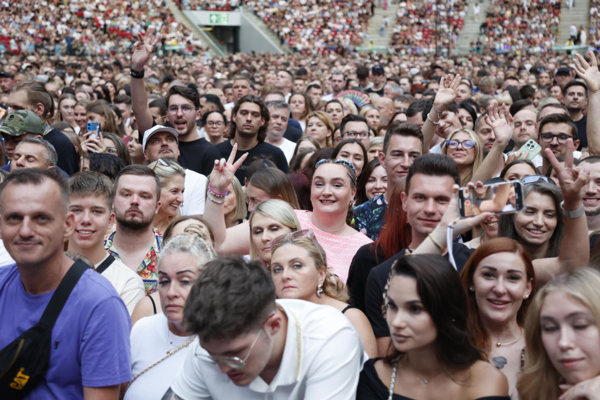 Koncert Jennifer Lopez w Warszawie (25.07.2025) - część druga. Organizatorem koncertu jest Prestige MJM