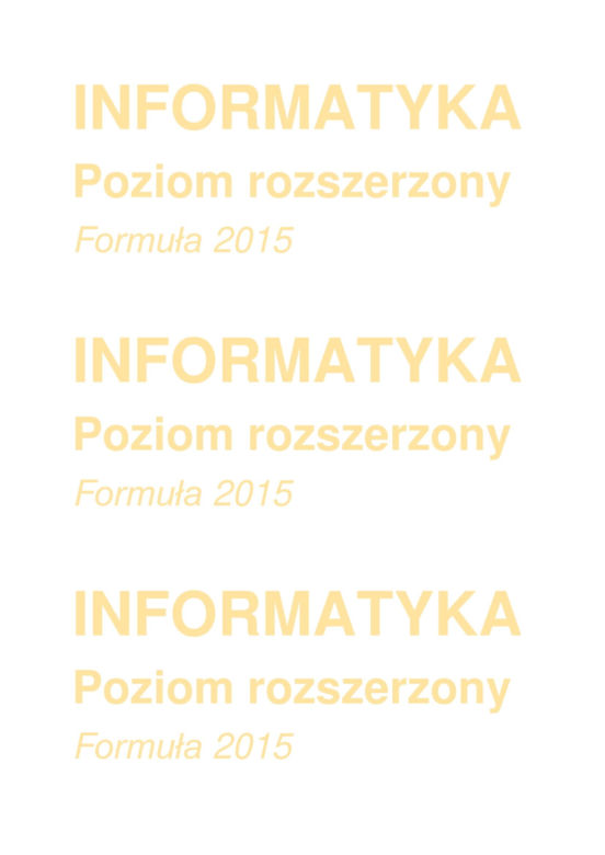 Matura 2025 informatyka rozszerzona - arkusz CKE 14.05.2025 - Formuła 2015