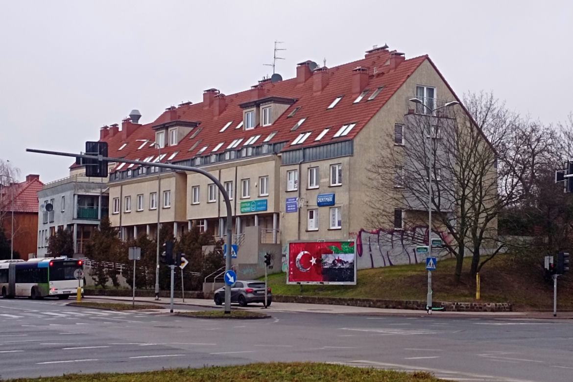 Mural - solidarność z ofiarami trzęsienia ziemi w Turcji i Syrii
