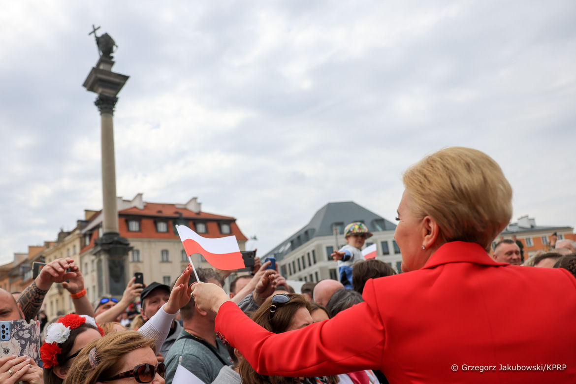 Agata Duda na Święcie Flagi