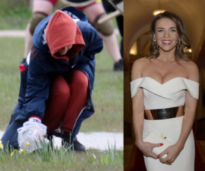 Edyta Herbuś sprząta kupy w płaszczu za 20 000 zł.