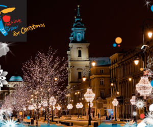 Kartka świąteczna z kościołem
