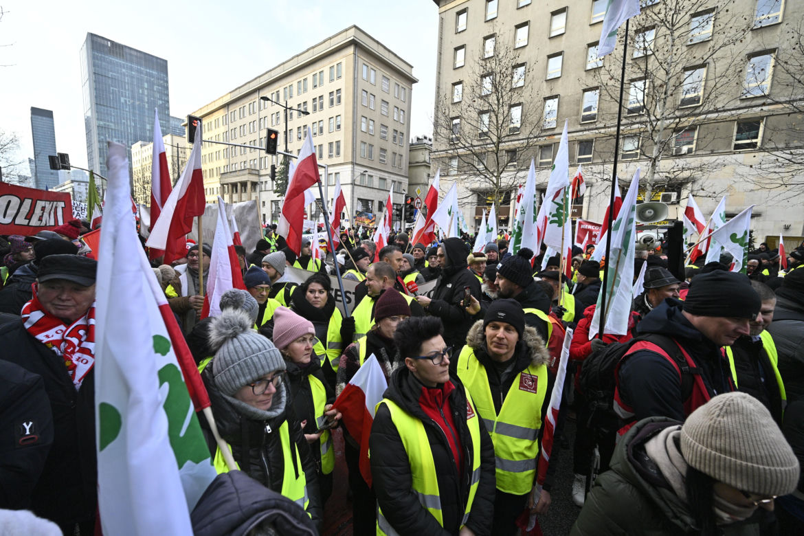 Protest rolników w Warszawie (3.01.2025)