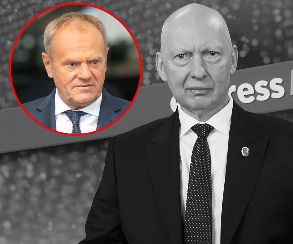 Generał Mirosław Różański. Na miniaturze obok premier Donald Tusk. O pożegnaniu senatora przeczytasz na SE Polityka.