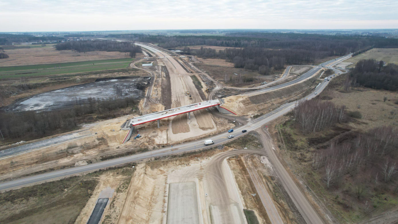 Na A2 praca wre! Zobacz postępy budowlańców na odcinku Siedlce - Biała Podlaska