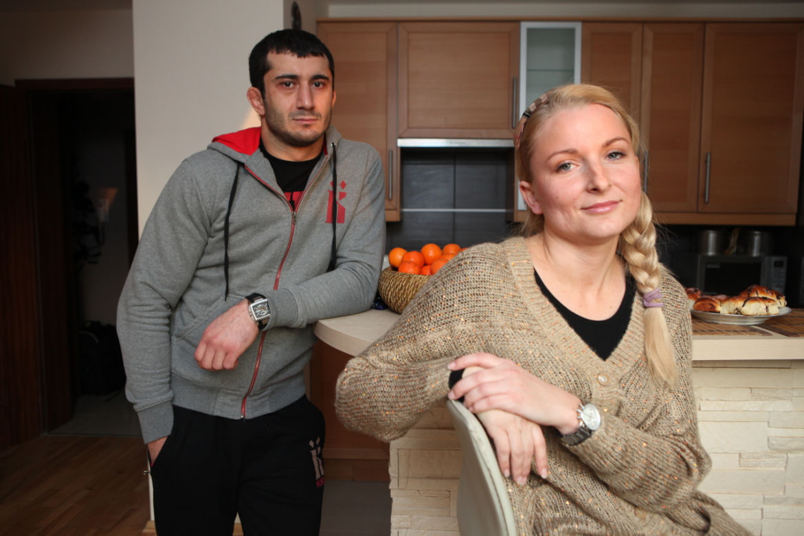 Mamed Khalidov i jego żona Ewa