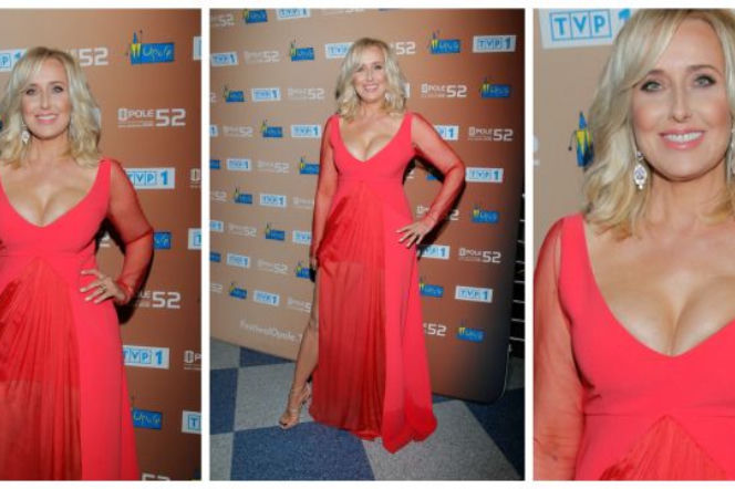Agata Młynarska pokazała PIERSI na Festiwalu w Opolu 2015! SEKSI?
