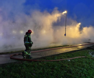Awaria sieci ciepłowniczej na Gumieńcach