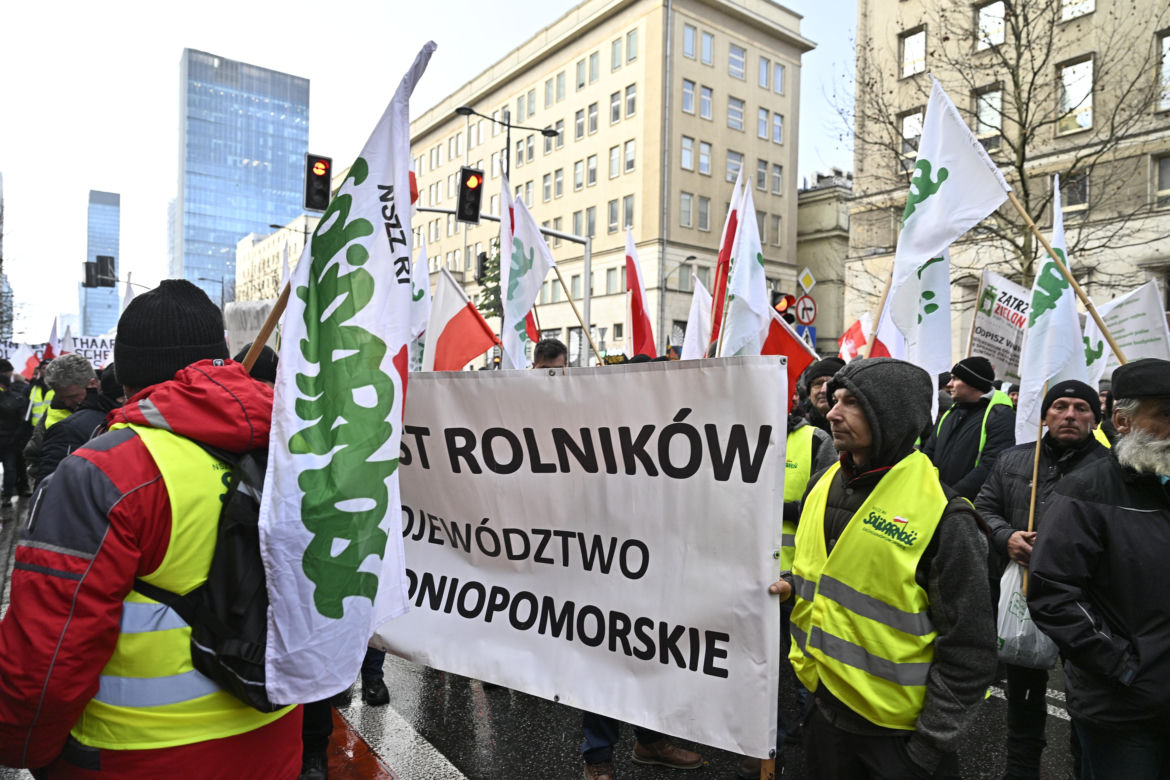 Protest rolników w Warszawie (3.01.2025)