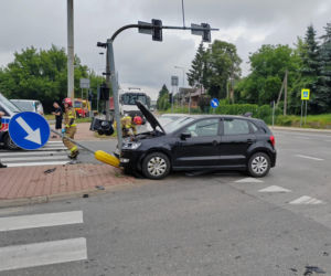 Wypadek na skrzyżowaniu w Starachowicach