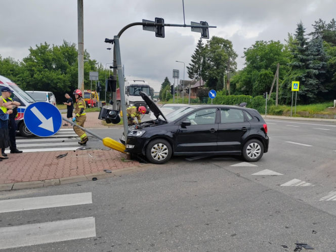 Wypadek na skrzyżowaniu w Starachowicach
