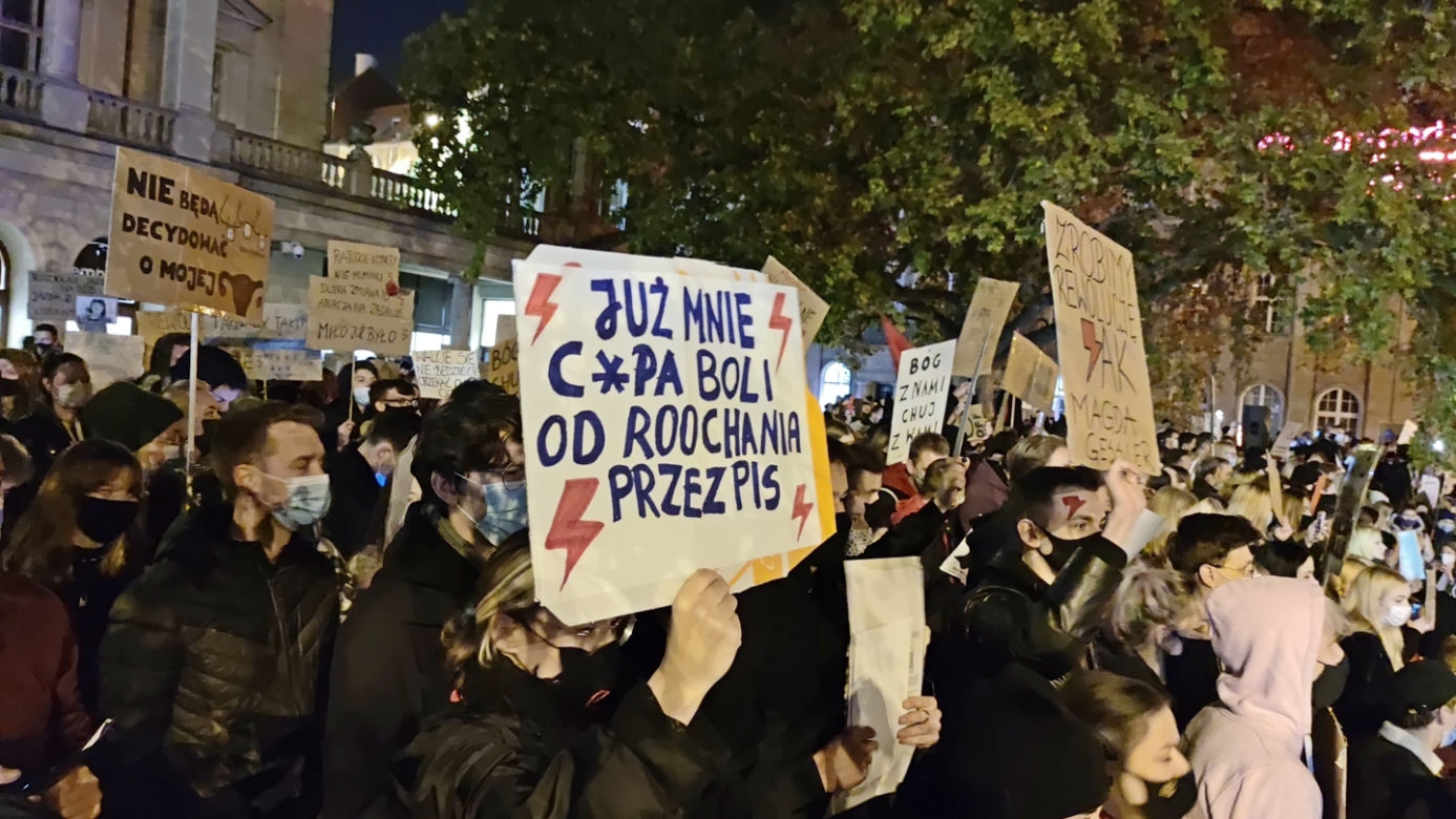 Strajk Kobiet na placu Wolności