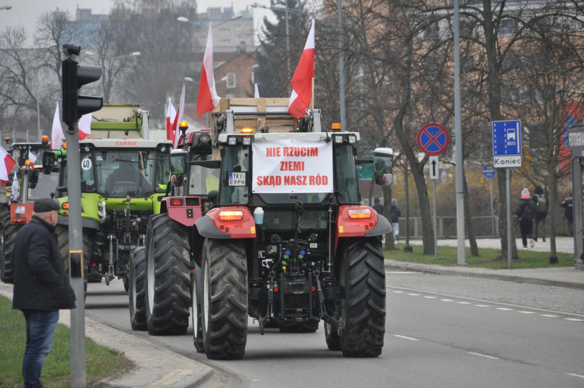 Strajk rolników w Kielcach. 14 marca 2024