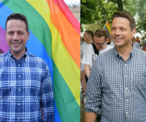 Rafał Trzaskowski na Paradzie Równości - rok 2021/rok 2019