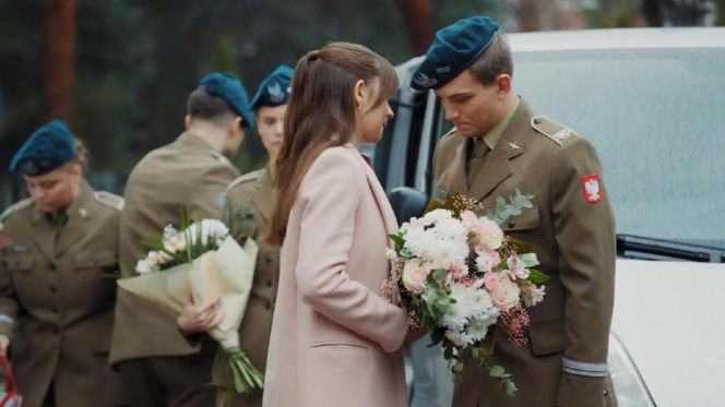 M jak miłość odc. 1926. Bogna (Sherazade Wolff), Mateusz (Rafał Kowalski)