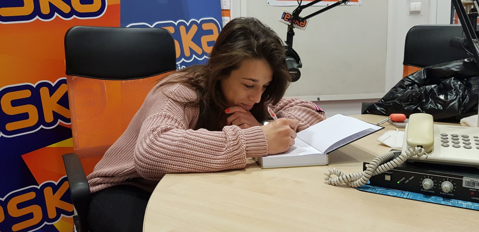 Joanna Jędrzejczyk w olsztyńskim studiu Eski