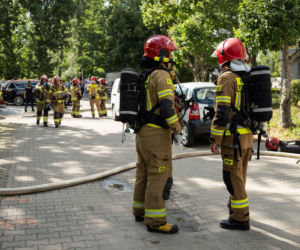 Pożar mieszkania we Wrocławiu