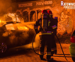 Spektakularne i przerażające! Zdjęcia płonącego auta wbijają w fotel