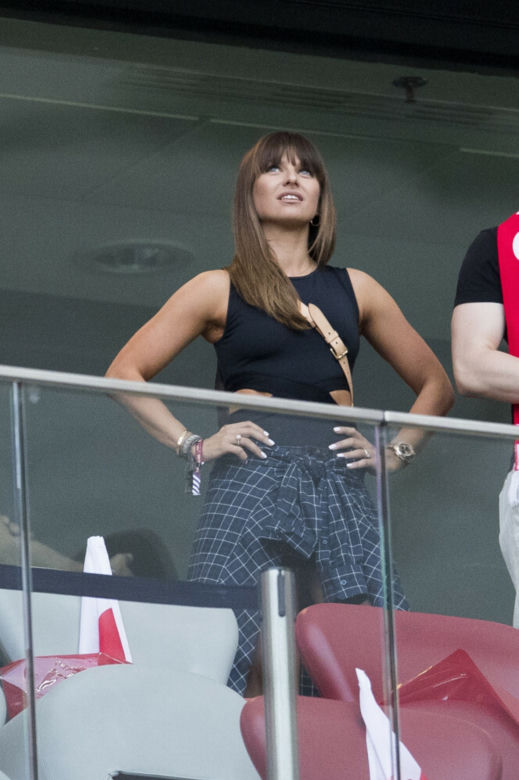 Anna Lewandowska na meczach