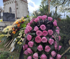 Grób zmarłego strażaka