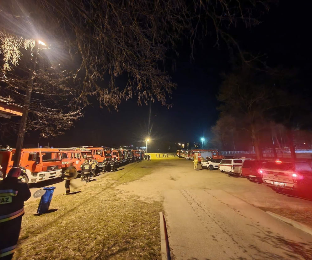 Spłonęły 34 hektary! 150 strażaków gasiło pożar traw w Brodach
