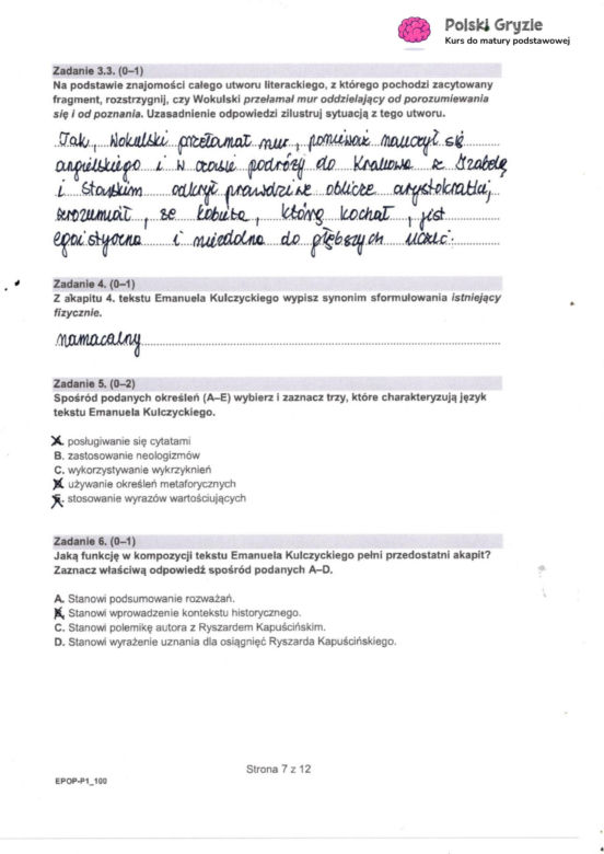 Matura 2025: polski 5.05.2025. Arkusze CKE i odpowiedzi. Poziom podstawowy 1 i 2 część [Formuła 2015]