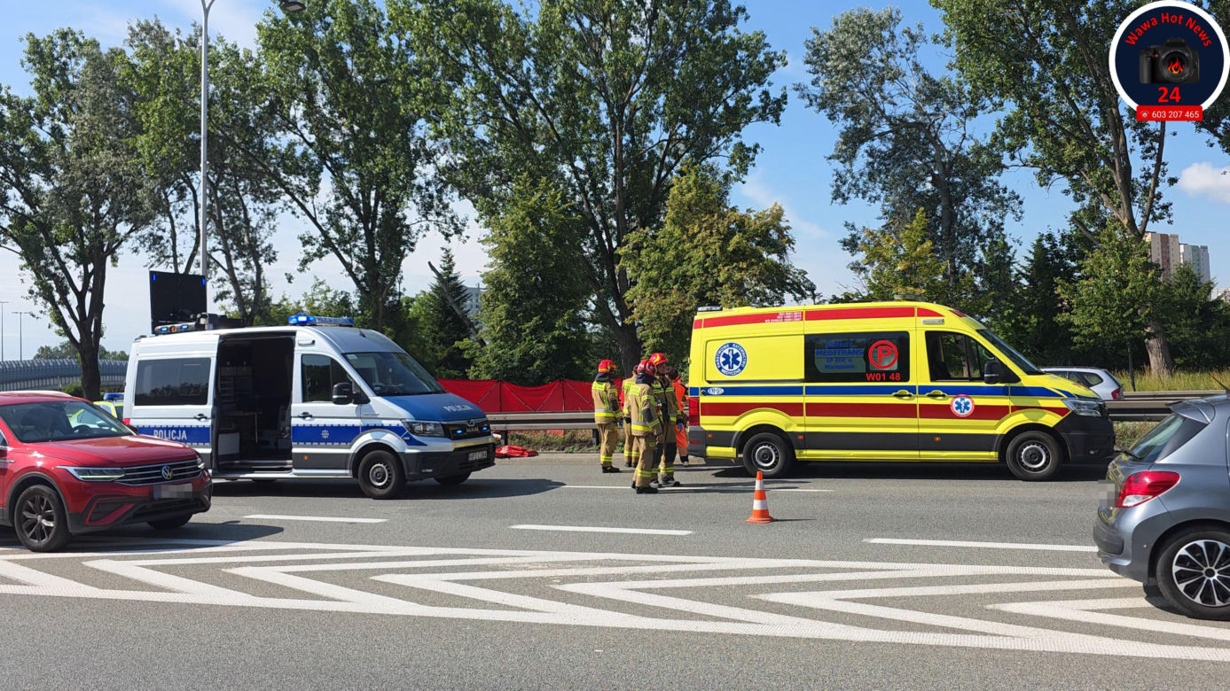  Śmiertelny wypadek motocyklisty na Wisłostradzie