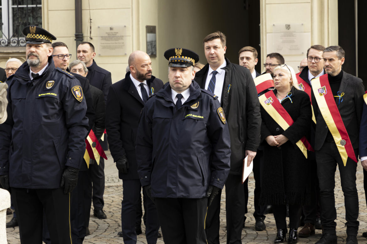 Wojna na Ukrainie. Wrocław potępia Rosję i apeluje do świata o skuteczną presję 
