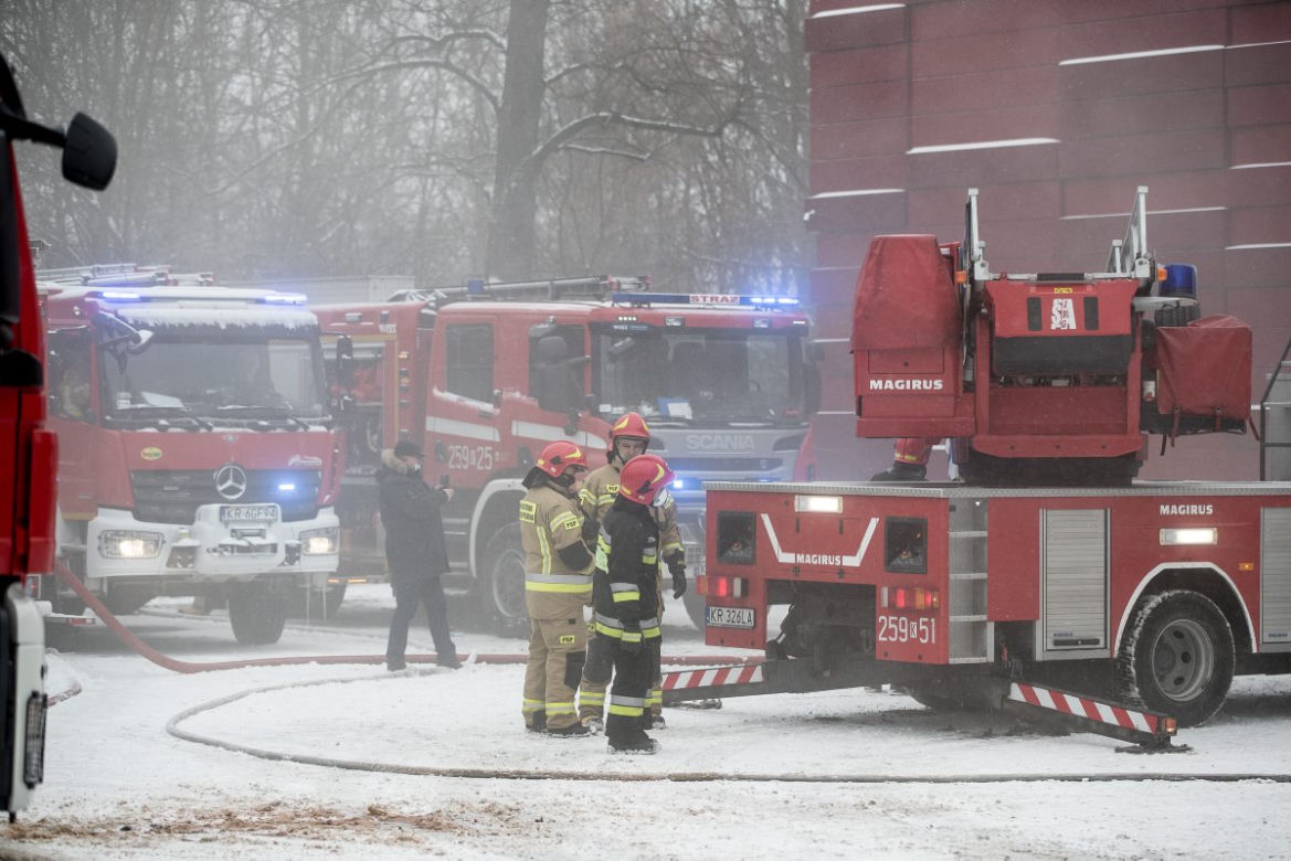 Pożar archiwum miejskiego w Krakowie