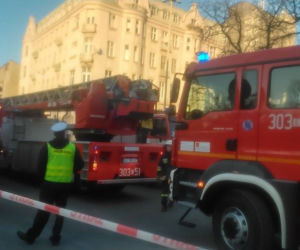 Zawaliła się ściana budynku na rogu Sienkiewicza/Tuwima