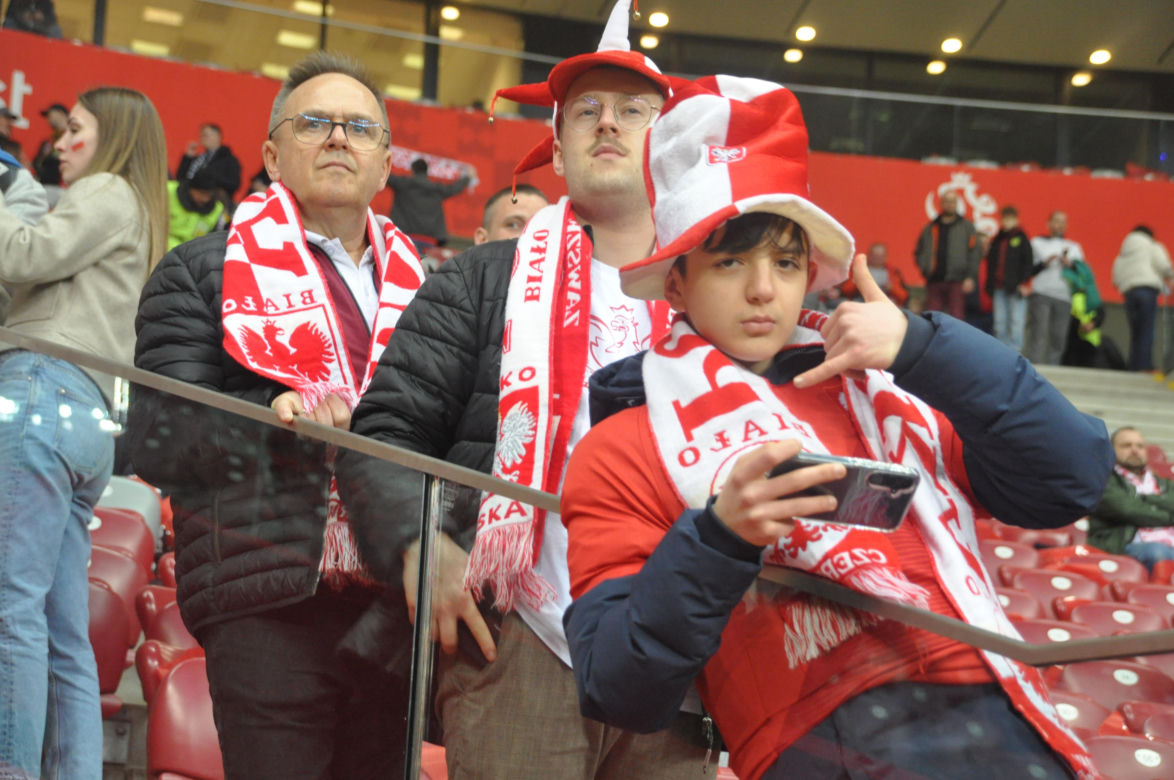 Polska - Litwa na PGE Narodowym. Zdjęcia kibiców