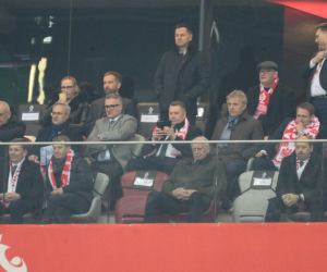 Karol Nawrocki i Przemysław Czarnek na mecze Polska - Albania