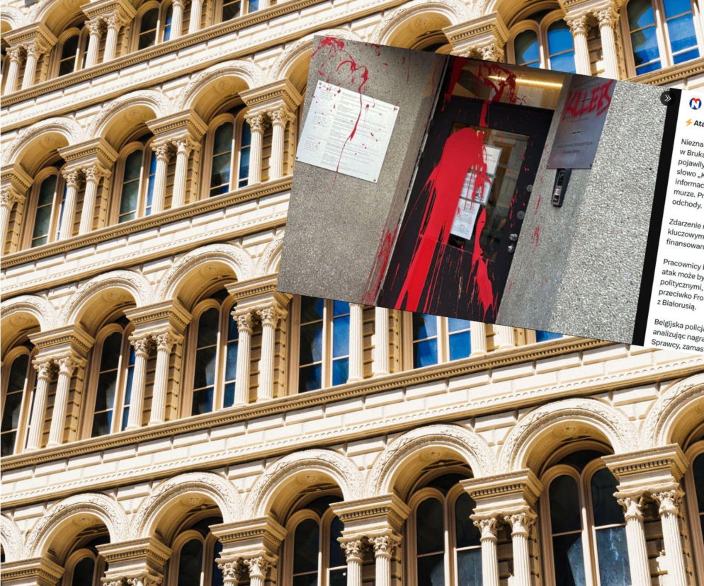 Belgia: polski konsulat w Brukseli oblany czerwoną farbą. MSZ: incydent miał charakter polityczny