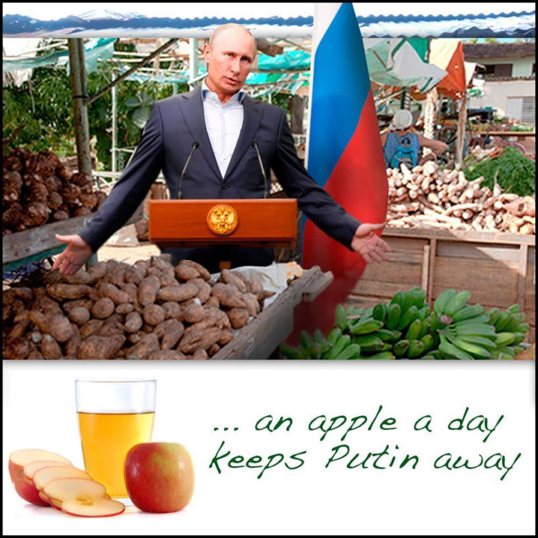 Jedz Jabłka na złość Putinowi MEMY