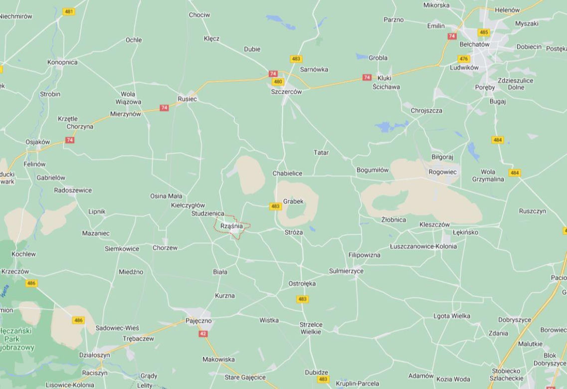 Miejsce 5. Rząśnia, woj. łódzkie