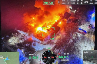 Wielki pożar w Cieninie Zabornym! Hala wypełniona zbożem