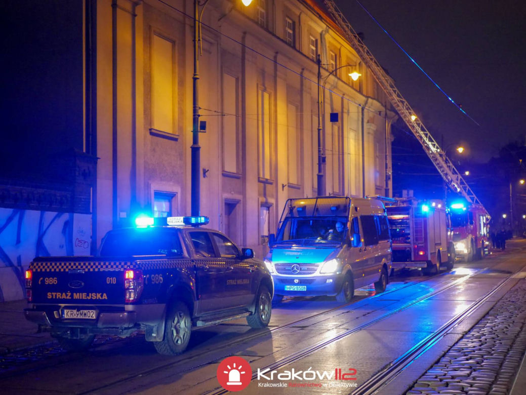 Groźny pożar w budynku Filharmonii Krakowskiej