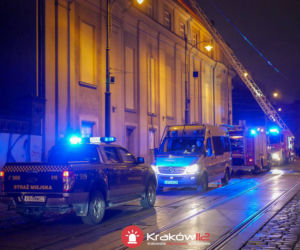 Groźny pożar w budynku Filharmonii Krakowskiej