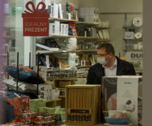 Michał Wójcik na świątecznych zakupach