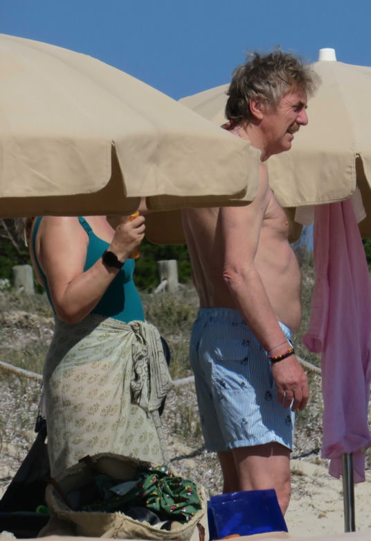 Zbigniew Boniek na plaży