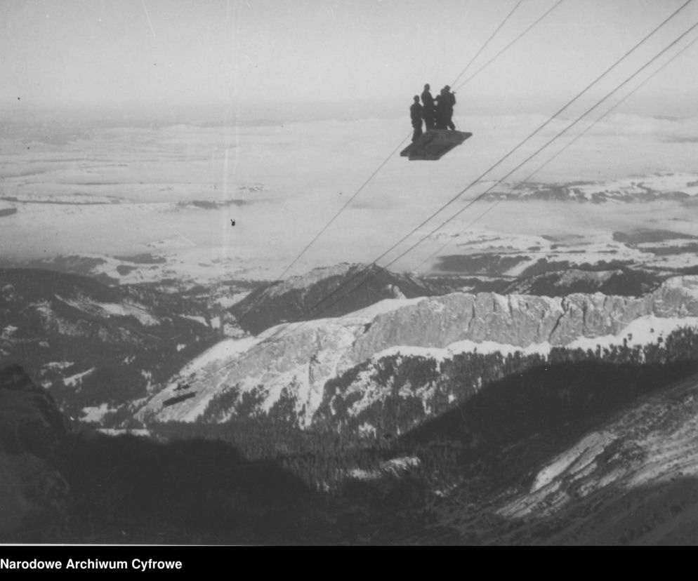 Budowa kolejki na Kasprowy Wierch, rok 1935