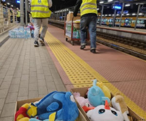 Akcja Pluszak dla malucha na dworcu kolejowym w Tarnowie