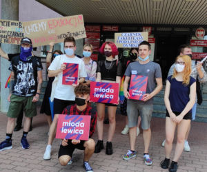 STOP Czarnek - protest Młodej Lewicy w Tarnowie