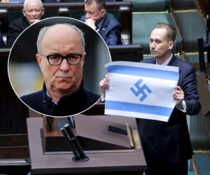 Skandal w Sejmie z flagą Izraela i swastyką. Czarzasty nie miał litości dla Berkowicza